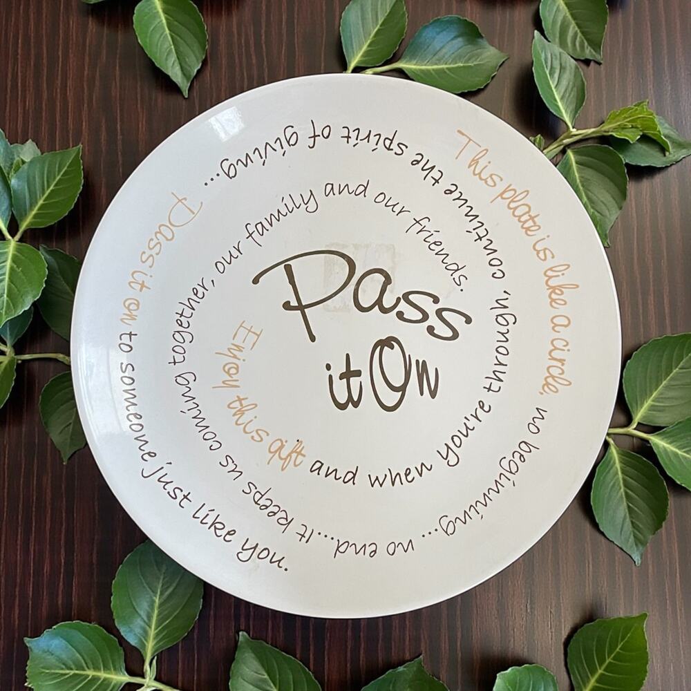 Collector's Plate CARSON "Pass it on....life is a circle" 10.75" Decor Wall Dish
